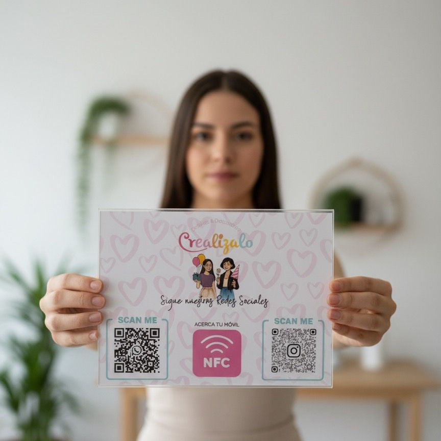 Cuadro Personalizado con NFC y Códigos QR